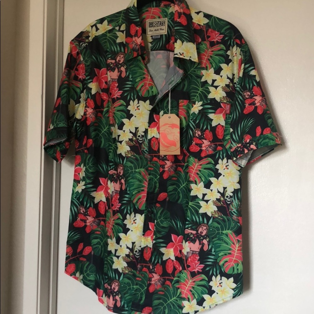 Men’s short sleeve button up TIKI Goonies Chunk